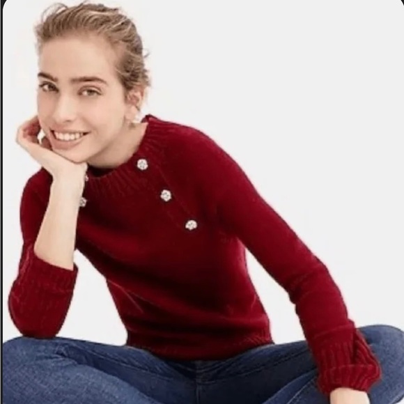 J. Crew Sweaters - J.Crew Burgundy Soft Knubby Sweater XXL
